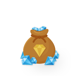 Small bag of gems