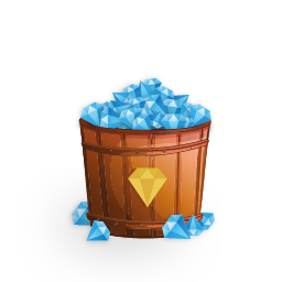 Bucket of gems