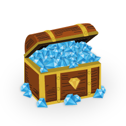 Treasure chest of gems